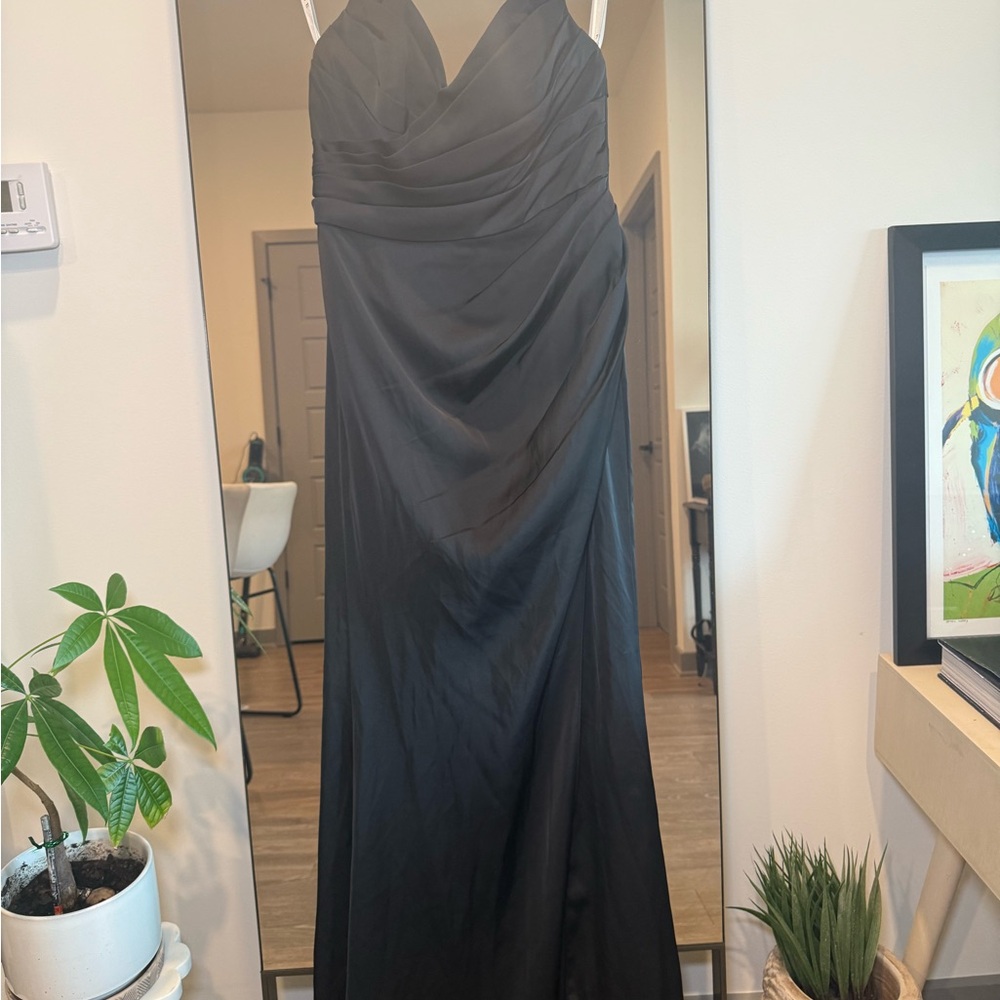 Black Mermaid Bridesmaid Dress